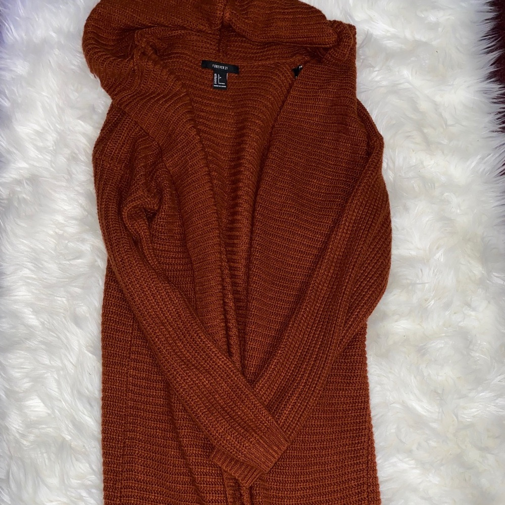 Hooded cardigan